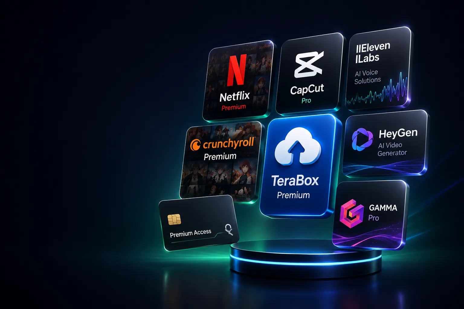 Premium AI tools and streaming subscriptions available at AI Lagbe BD